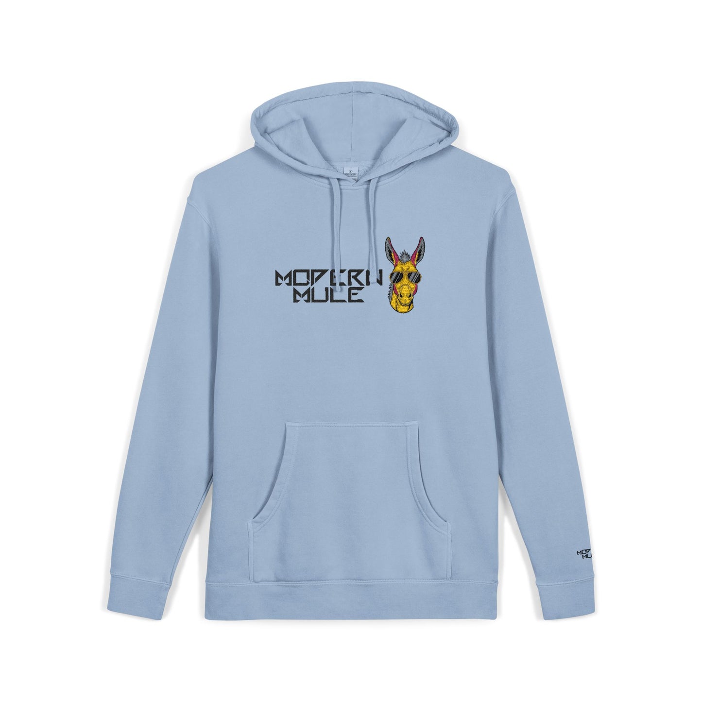 Modern Mule Funny Hoodie — Pigment-Dyed Casual Pullover