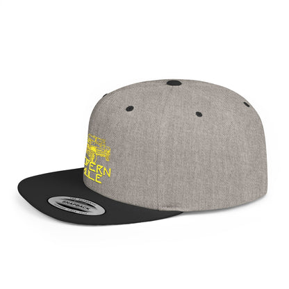 Modern Mule Diesel Truck Lime Green Logo Flat Bill Snapback