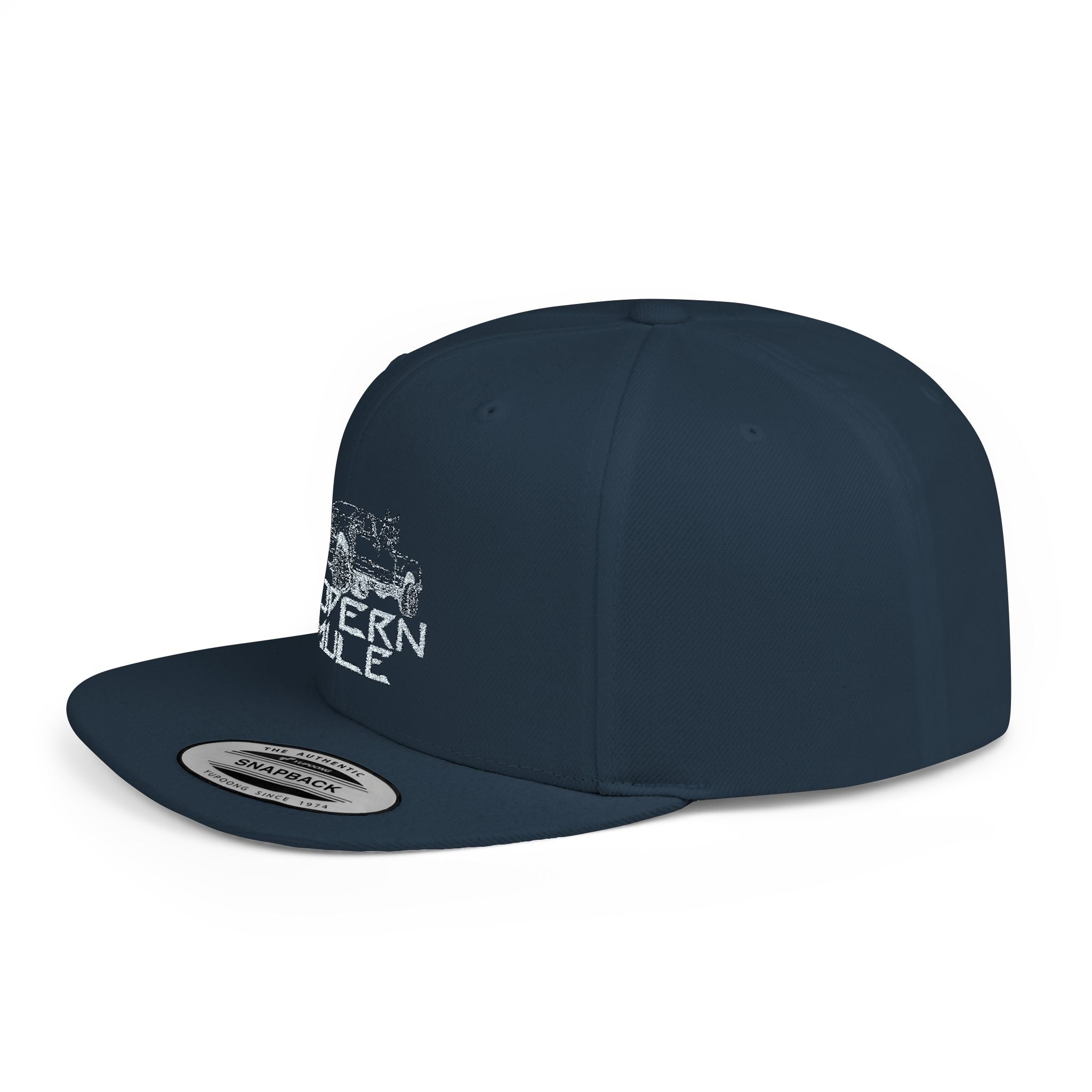 Teal Emblem Ford Diesel Truck Flat Bill Snapback — "Modern Mule"