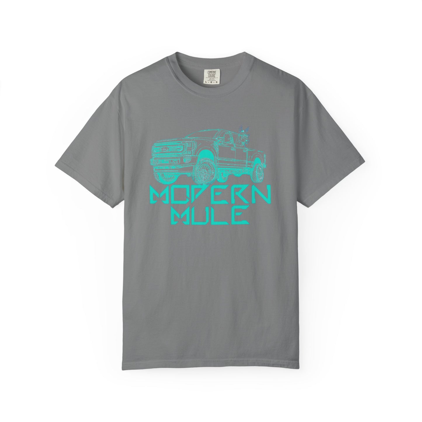 Modern Mule Truck T-Shirt — 'Modern Mule' Graphic Tee with Mini Donkey Back Art