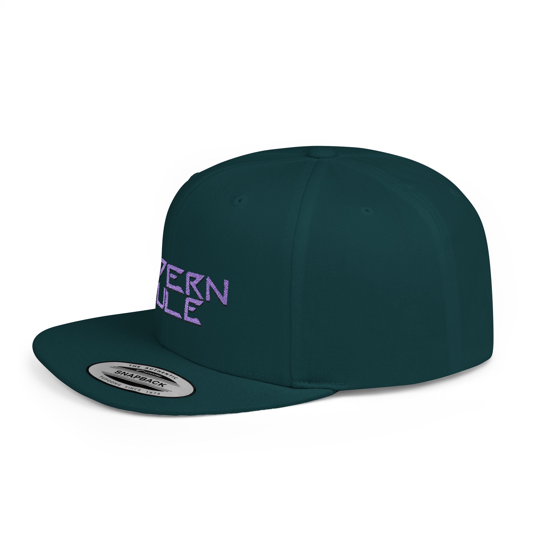 Royal Blue Logo Flat Bill Snapback — mdern mule Hat