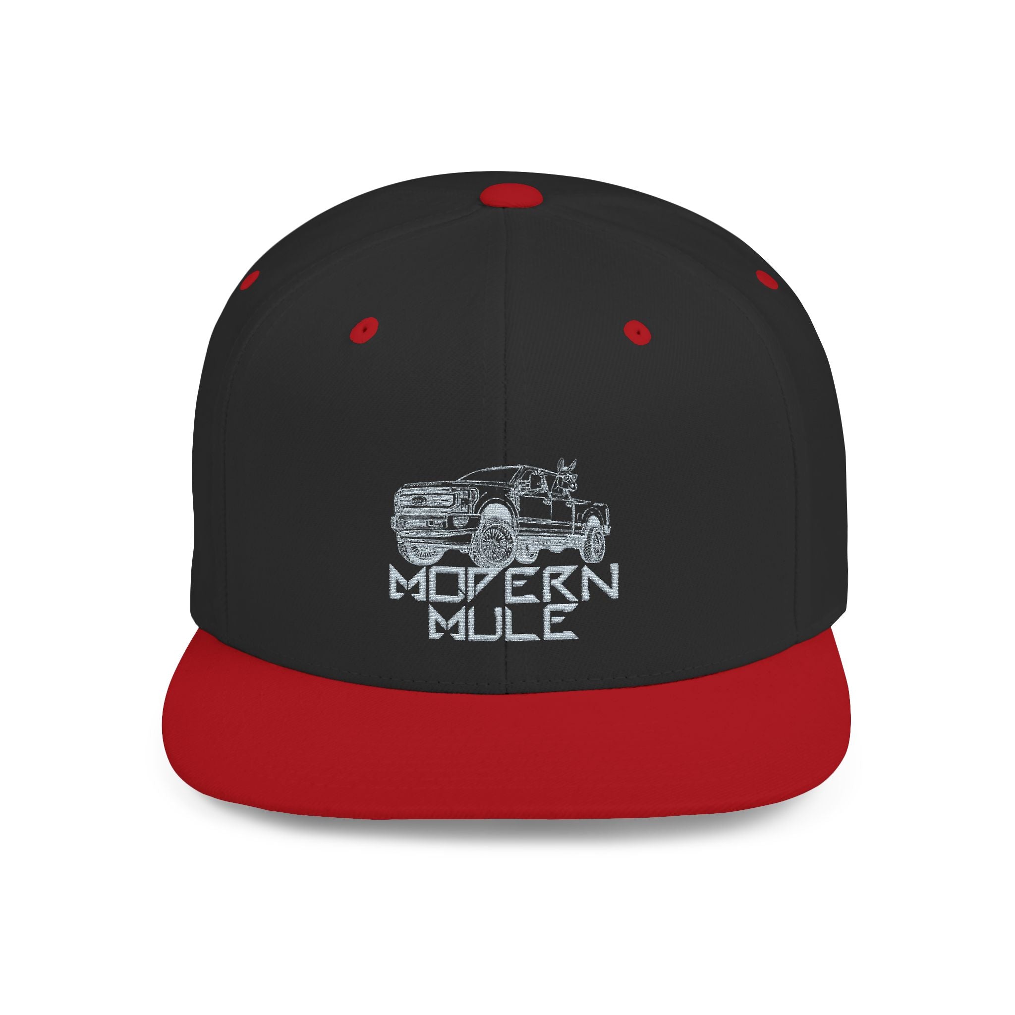 Teal Emblem Ford Diesel Truck Flat Bill Snapback — "Modern Mule"