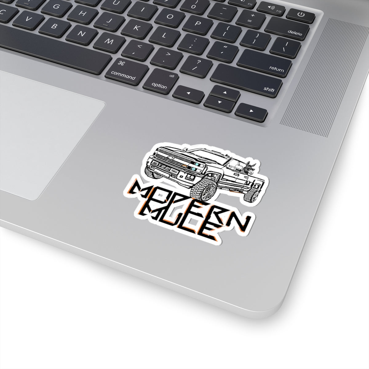 Modern Gully Truck Kiss-Cut Sticker — Off-Road Pickup Art Decal