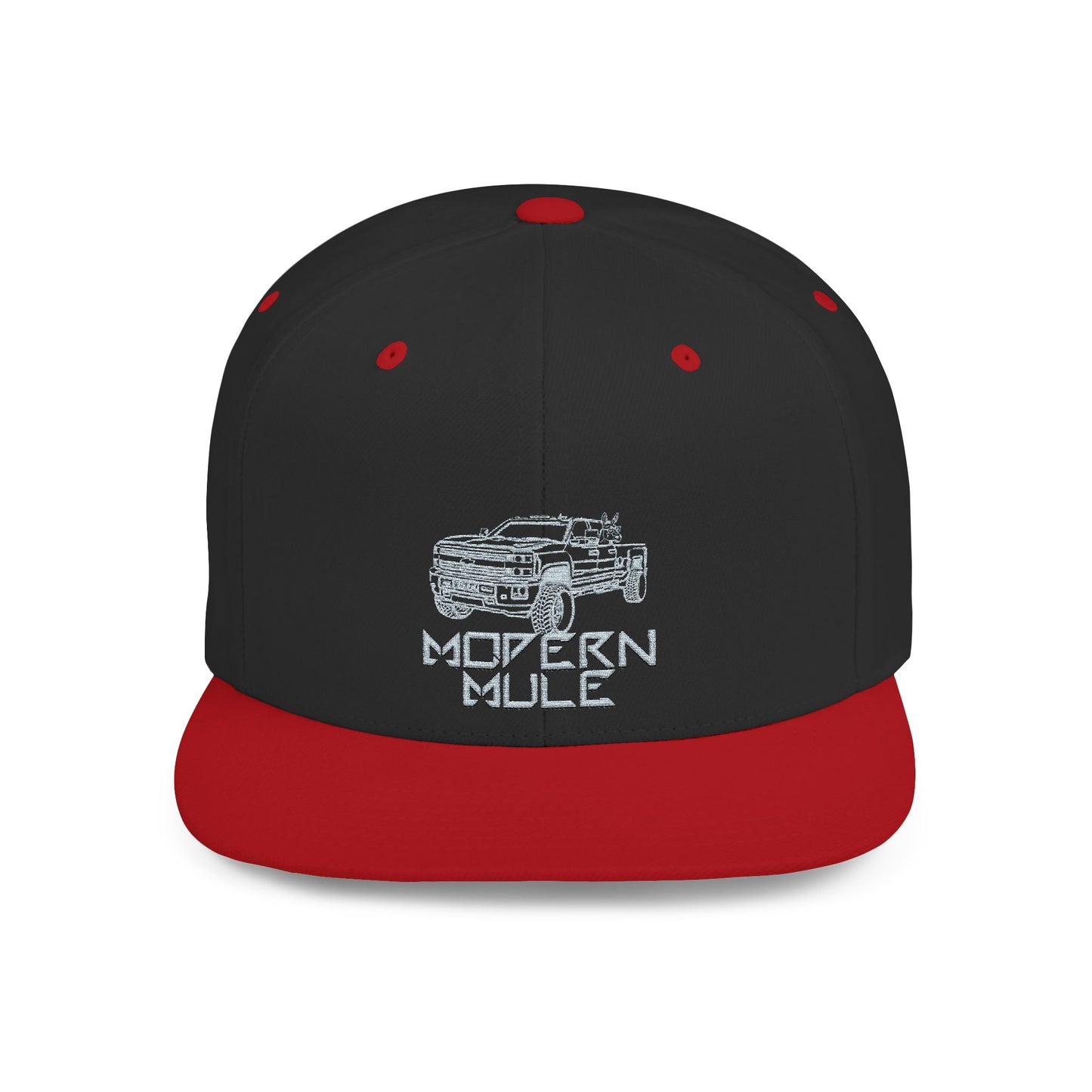 Flat Bill Snapback — "Ford Power Strock" Diesel Horse & Donkey Hat