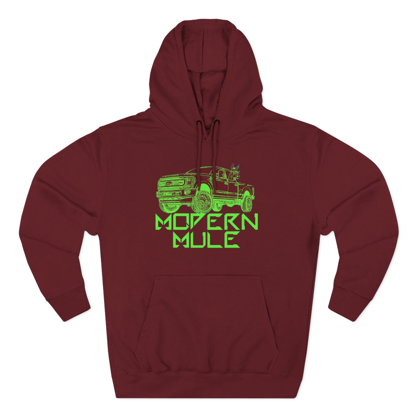Three-Panel Fleece Hoodie