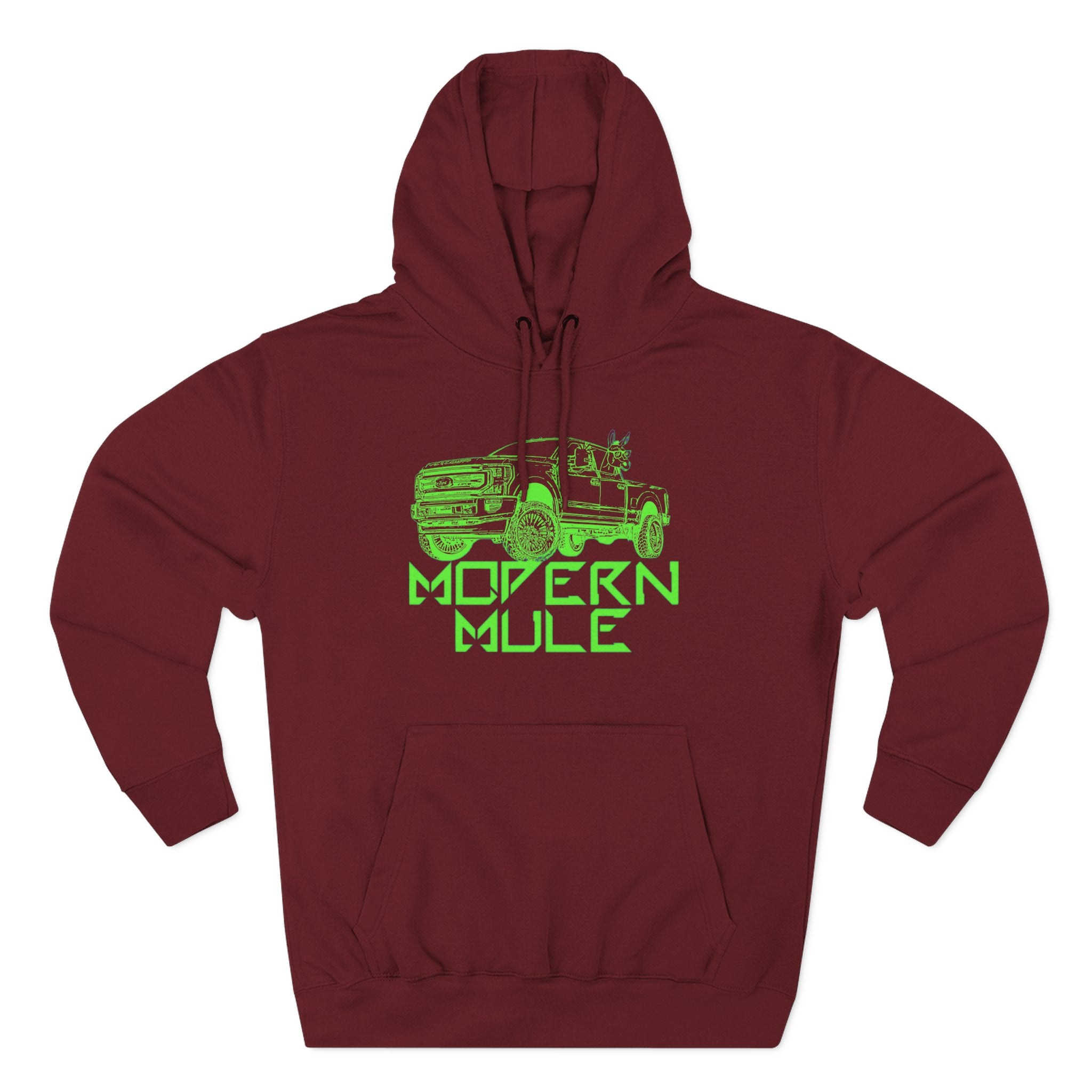 Three-Panel Fleece Hoodie