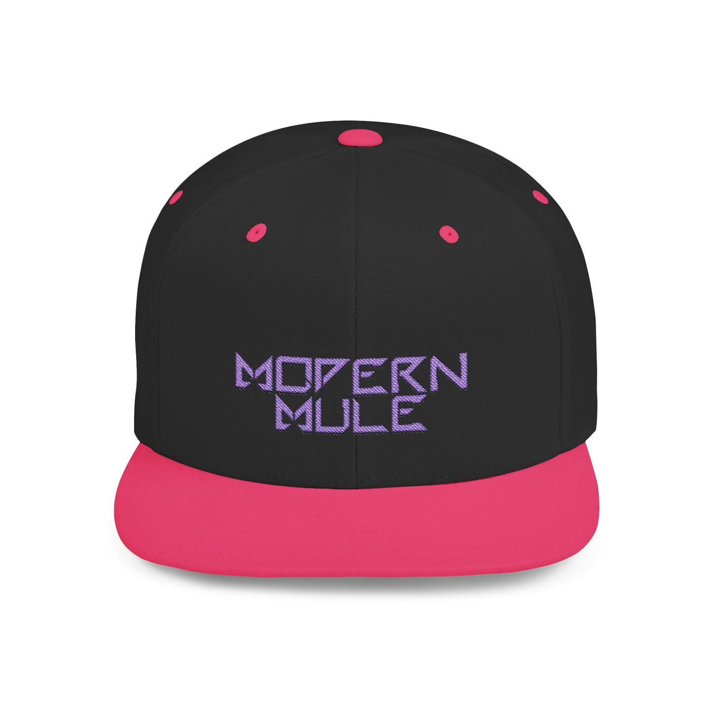Royal Blue Logo Flat Bill Snapback — mdern mule Hat