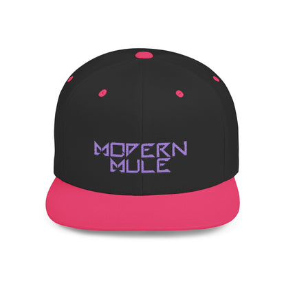 Royal Blue Logo Flat Bill Snapback — mdern mule Hat