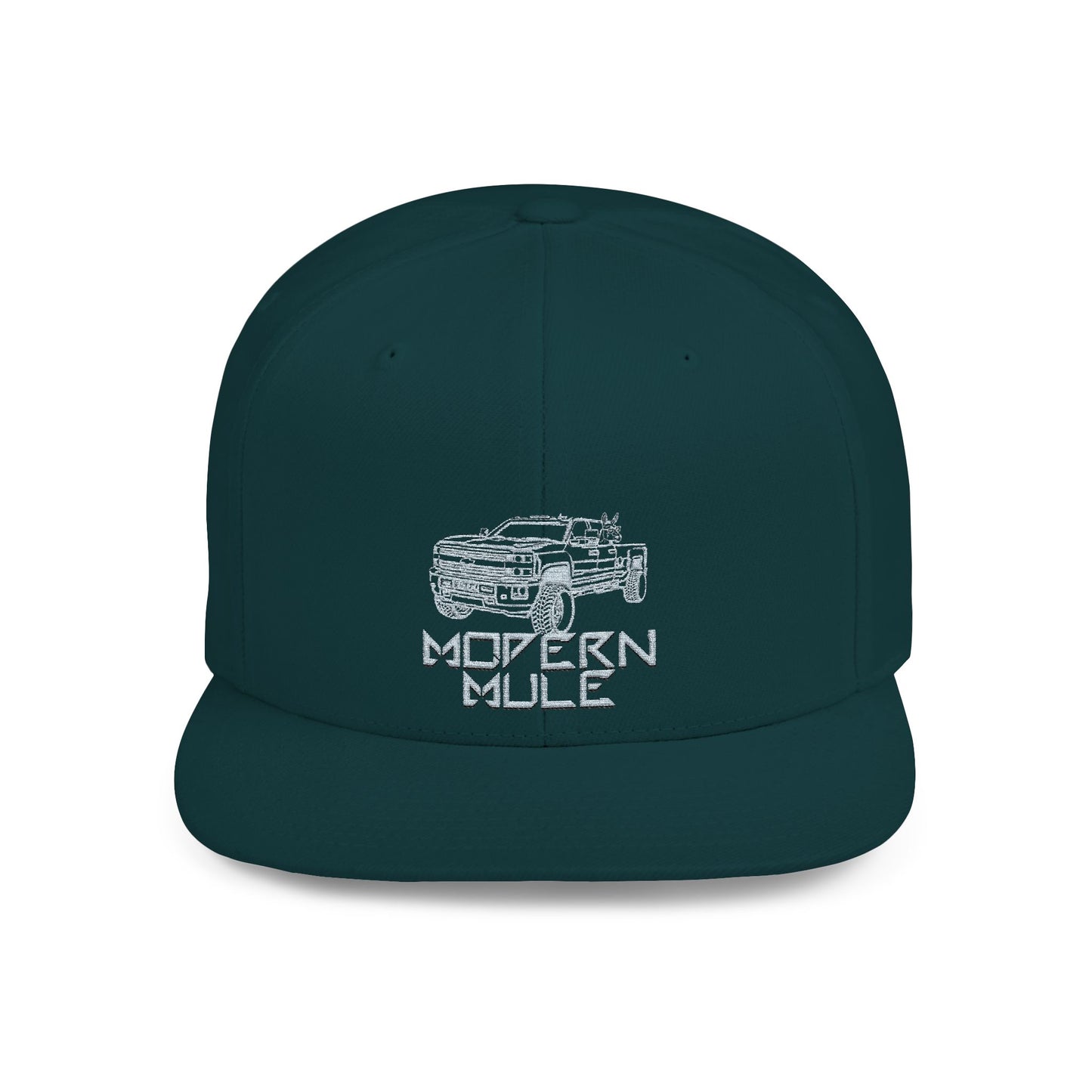Flat Bill Snapback — "Ford Power Strock" Diesel Horse & Donkey Hat