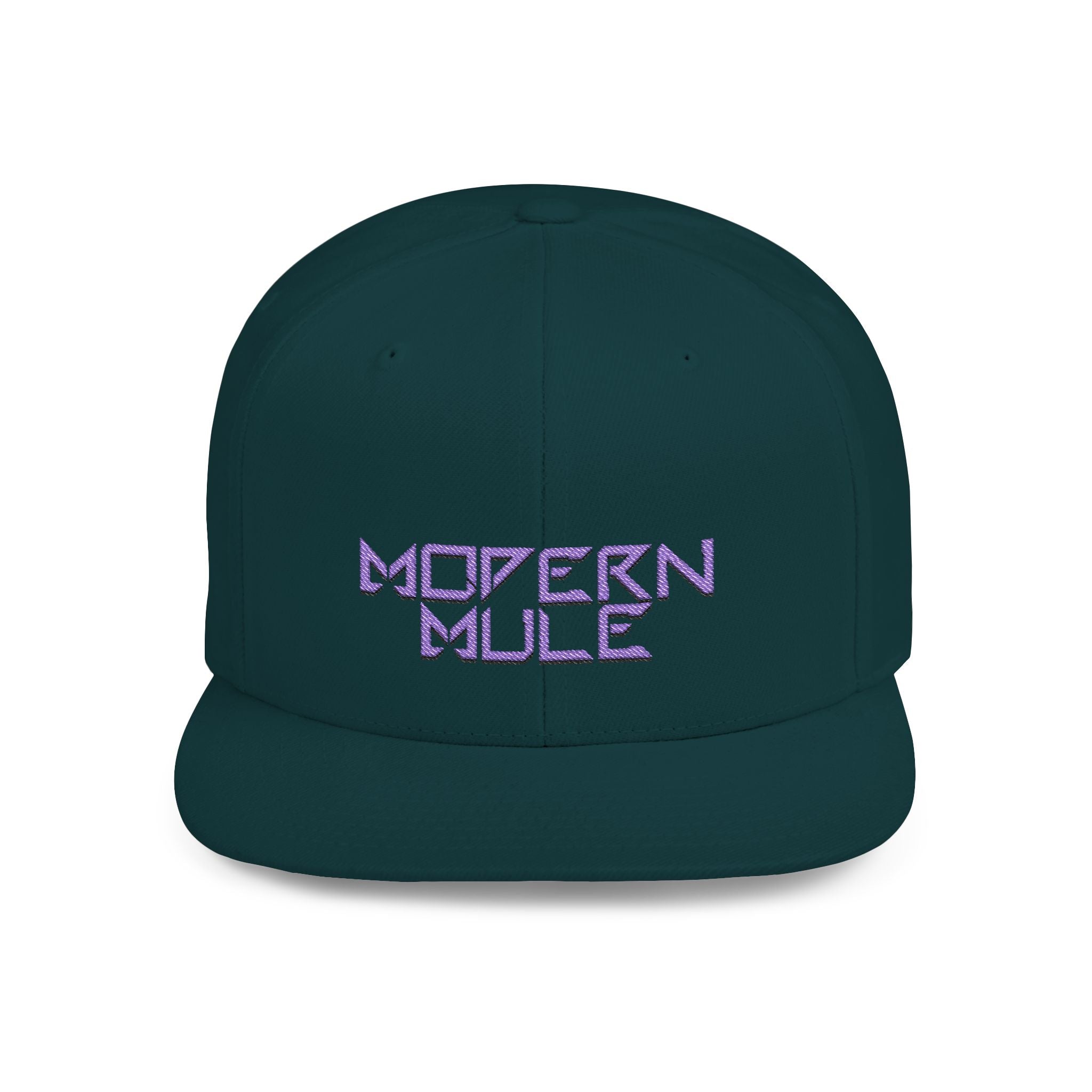 Royal Blue Logo Flat Bill Snapback — mdern mule Hat