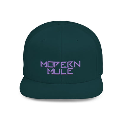 Royal Blue Logo Flat Bill Snapback — mdern mule Hat