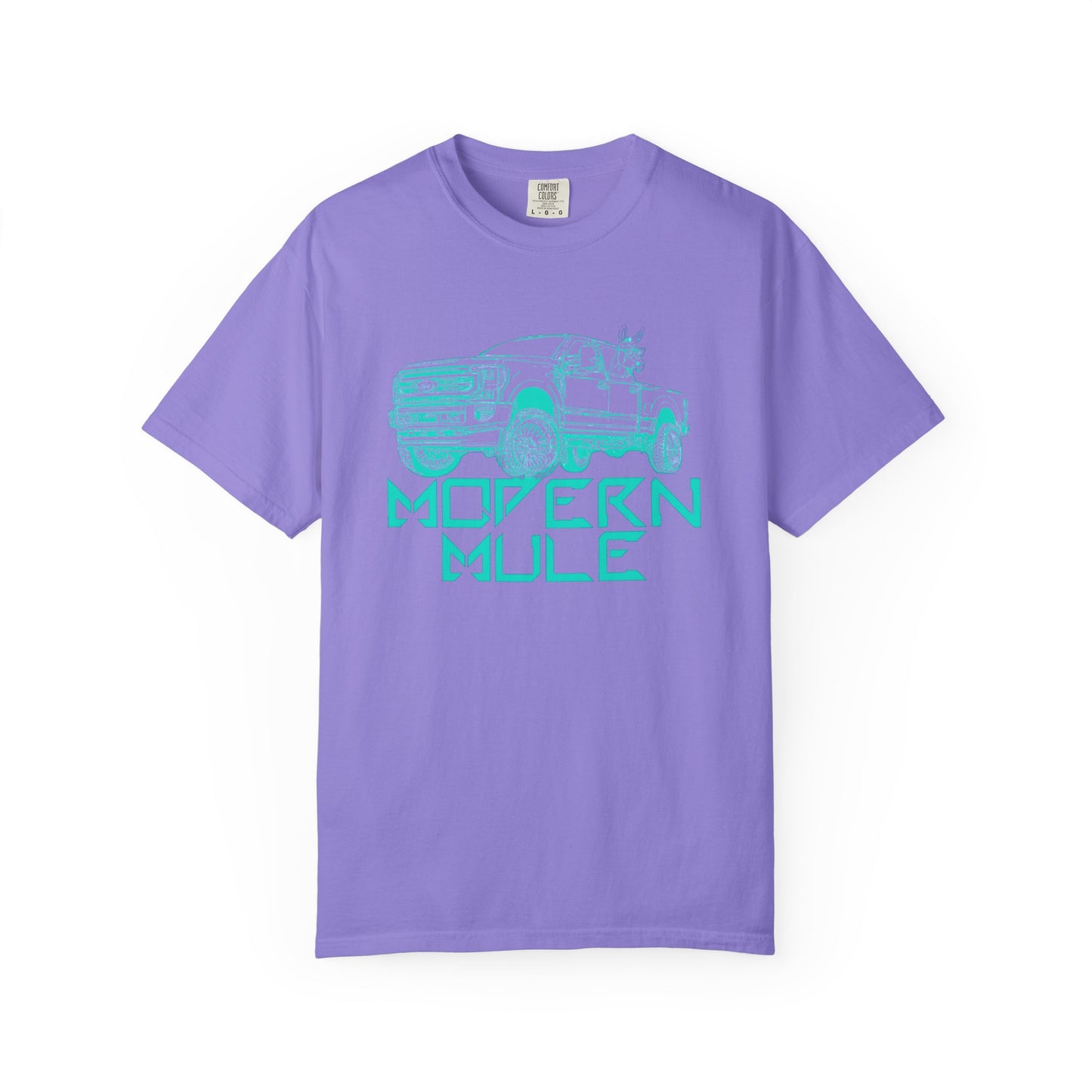Modern Mule Truck T-Shirt — 'Modern Mule' Graphic Tee with Mini Donkey Back Art
