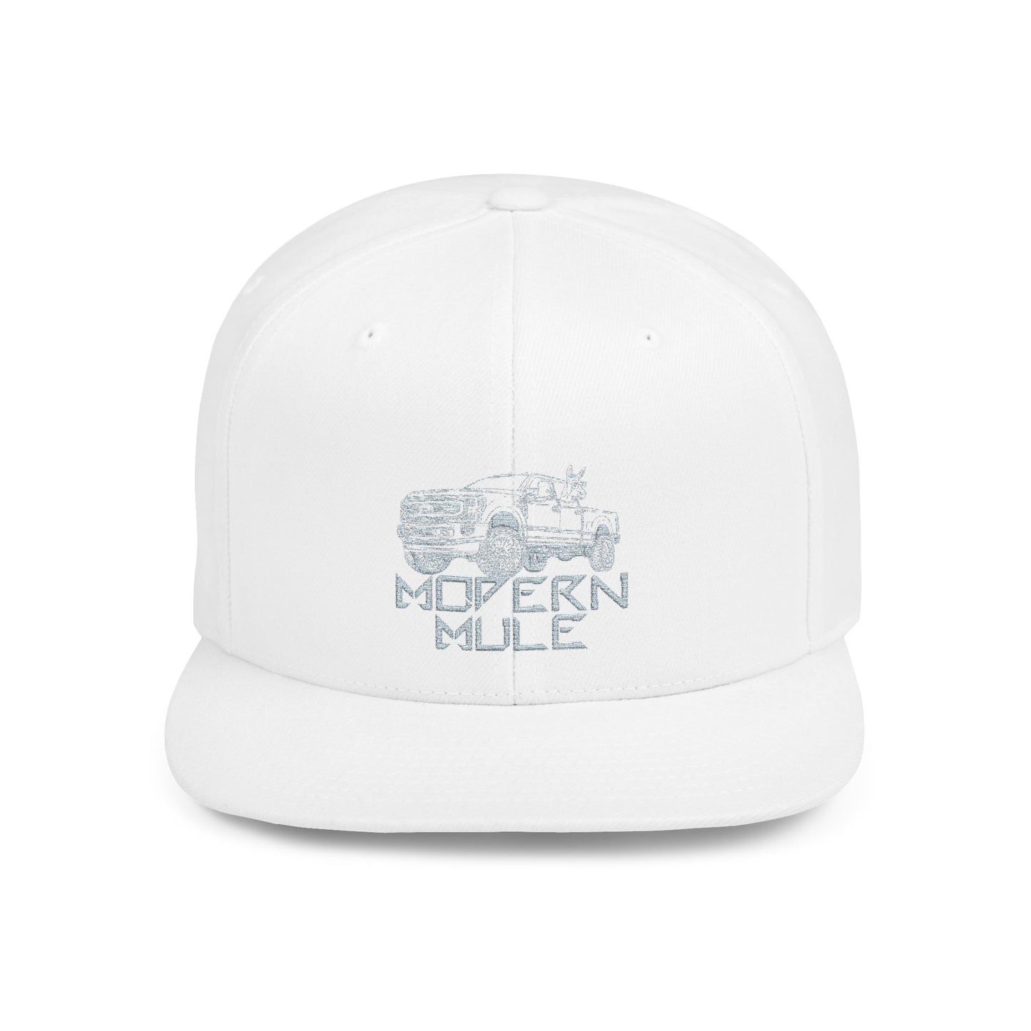 Teal Emblem Ford Diesel Truck Flat Bill Snapback — "Modern Mule"