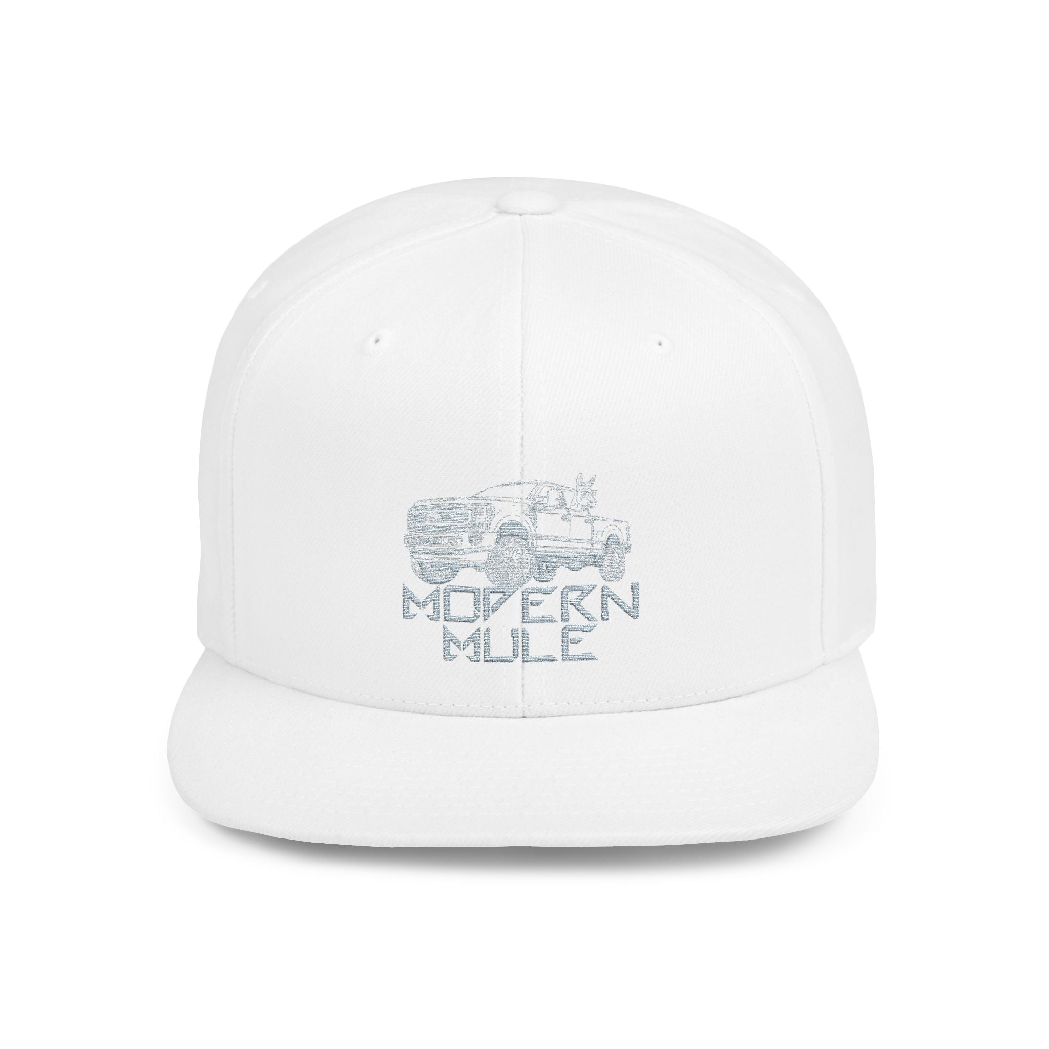 Teal Emblem Ford Diesel Truck Flat Bill Snapback — "Modern Mule"
