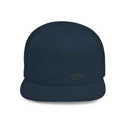 Modern Mule Flat Bill Snapback Hat — Minimal Embroidered Streetwear Cap