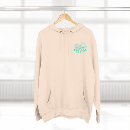Modern Mule Logo Hoodie — Minimal Graphic Fleece Pullover