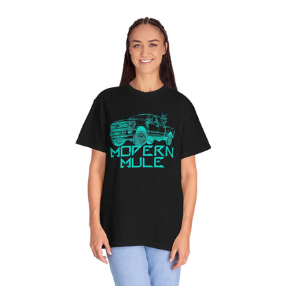 Modern Mule Truck T-Shirt — 'Modern Mule' Graphic Tee with Mini Donkey Back Art