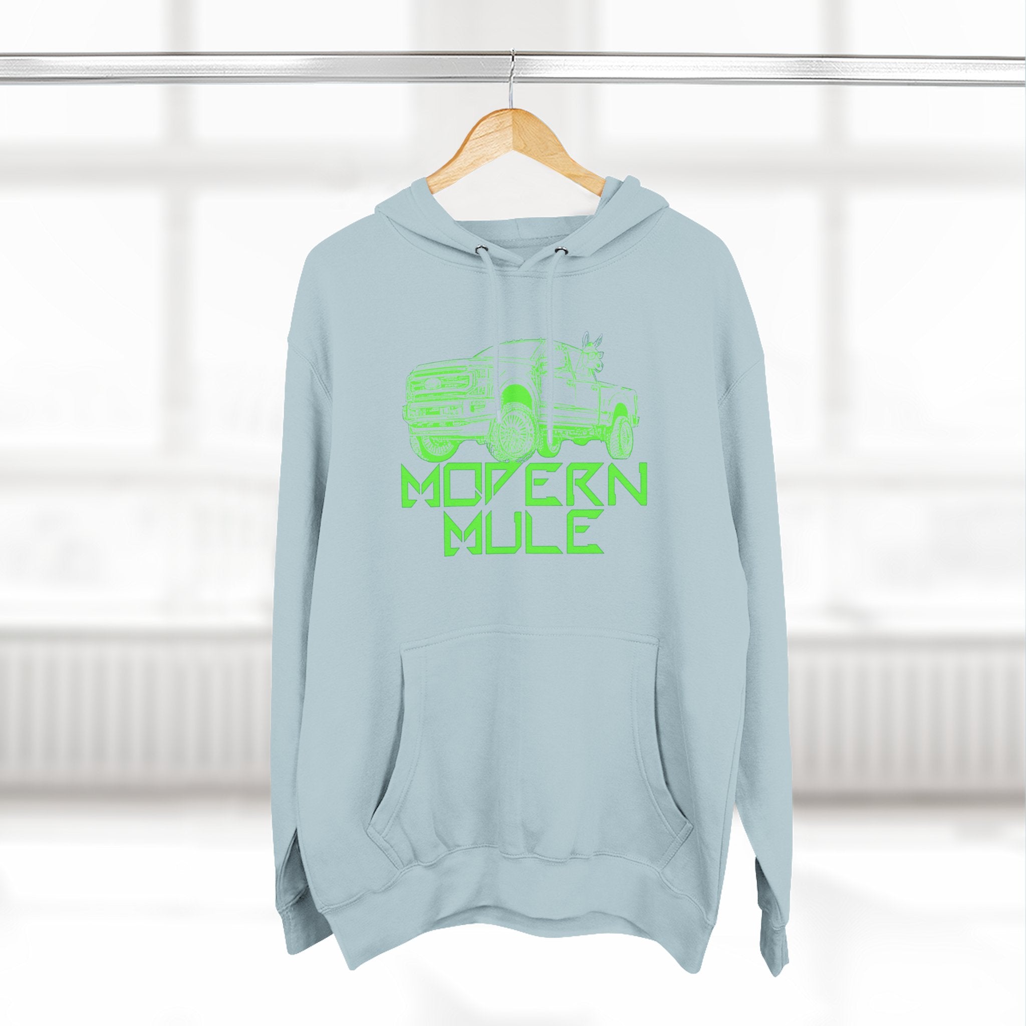 Three-Panel Fleece Hoodie