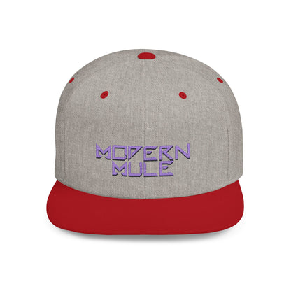 Royal Blue Logo Flat Bill Snapback — mdern mule Hat