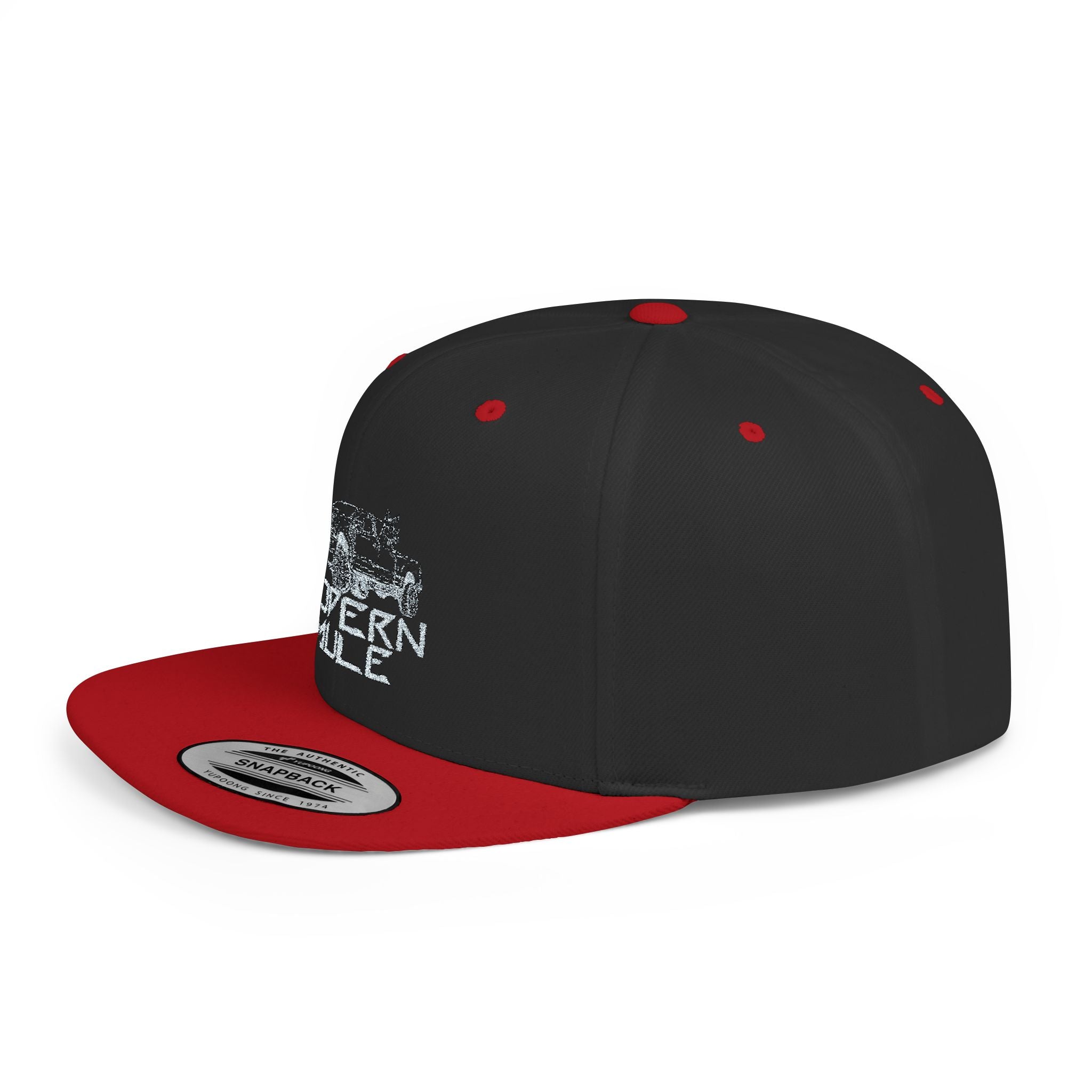 Teal Emblem Ford Diesel Truck Flat Bill Snapback — "Modern Mule"