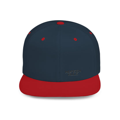 Modern Mule Flat Bill Snapback Hat — Minimal Embroidered Streetwear Cap