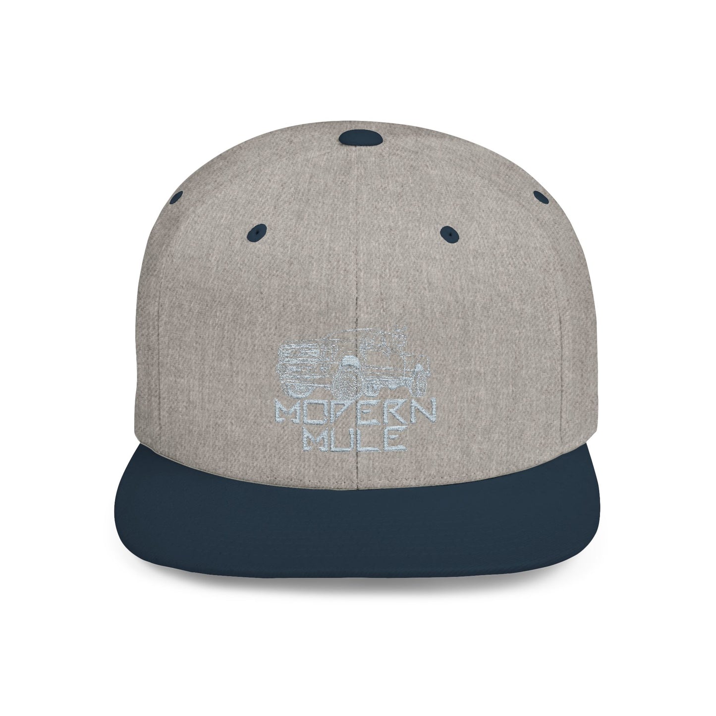 Teal Emblem Ford Diesel Truck Flat Bill Snapback — "Modern Mule"