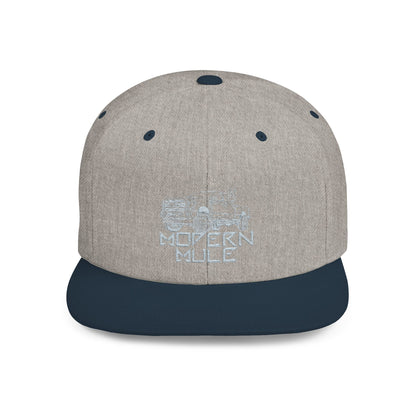 Teal Emblem Ford Diesel Truck Flat Bill Snapback — "Modern Mule"