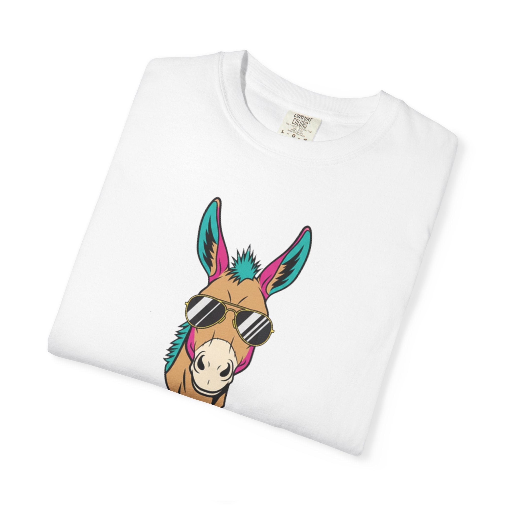 Funny Donkey Head with Glasses T-Shirt
