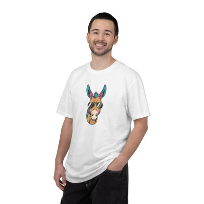 Funny Donkey Head with Glasses T-Shirt