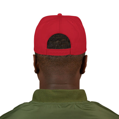 Snapback Hat — "Modern Mule Haulin' Auss" Embroidered Diesel Truck Design