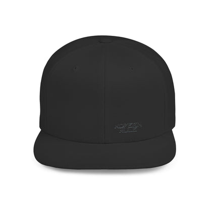 Modern Mule Flat Bill Snapback Hat — Minimal Embroidered Streetwear Cap