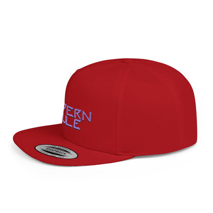Royal Blue Logo Flat Bill Snapback — mdern mule Hat