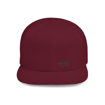Modern Mule Flat Bill Snapback Hat — Minimal Embroidered Streetwear Cap