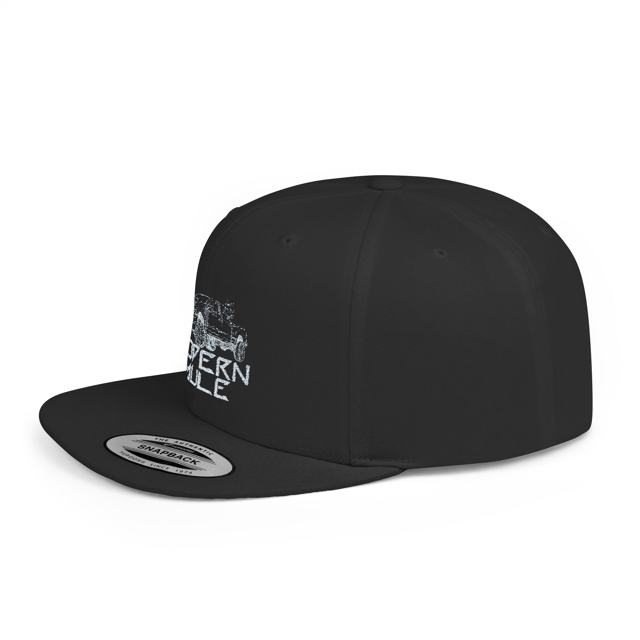 Teal Emblem Ford Diesel Truck Flat Bill Snapback — "Modern Mule"