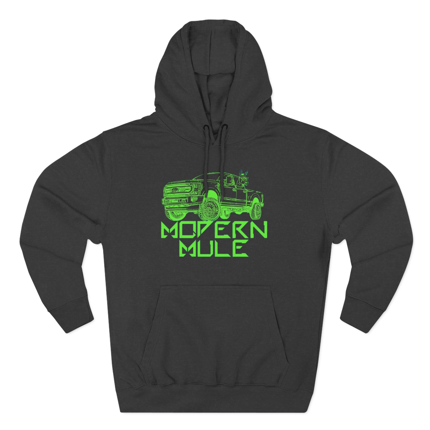 Three-Panel Fleece Hoodie