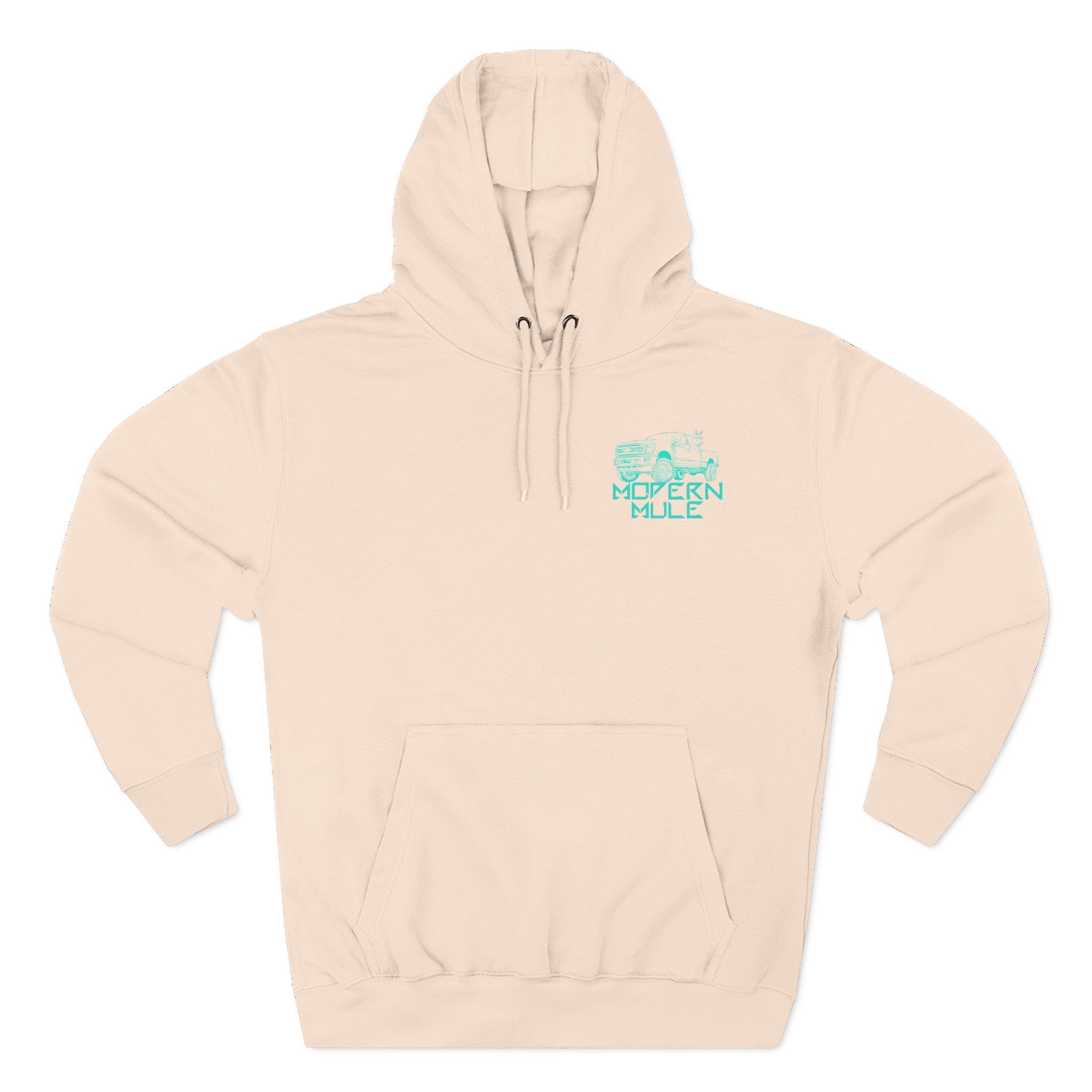 Modern Mule Logo Hoodie — Minimal Graphic Fleece Pullover