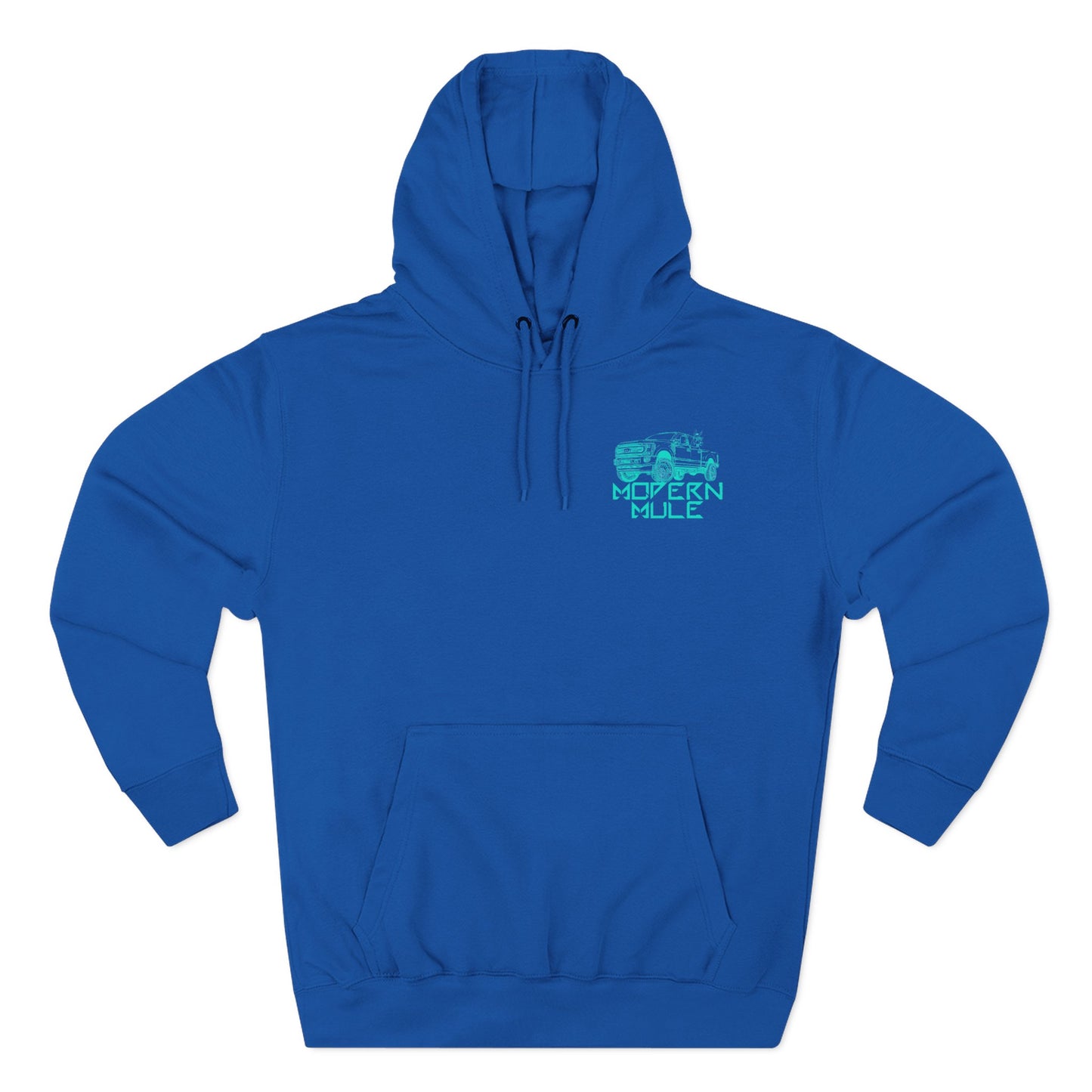 Modern Mule Logo Hoodie — Minimal Graphic Fleece Pullover