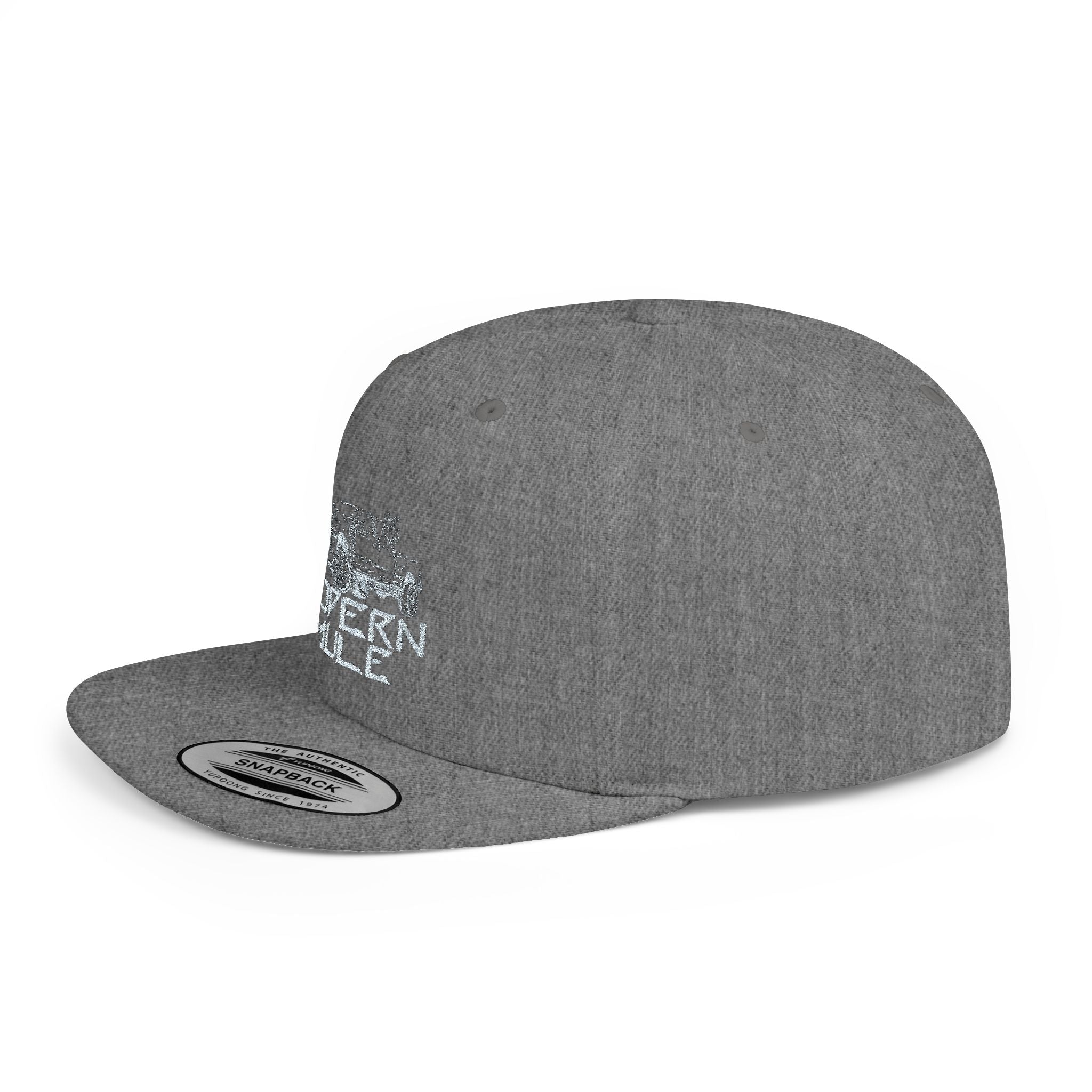 Teal Emblem Ford Diesel Truck Flat Bill Snapback — "Modern Mule"