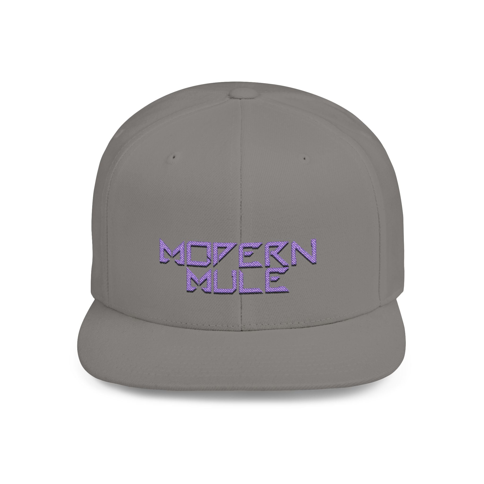 Royal Blue Logo Flat Bill Snapback — mdern mule Hat