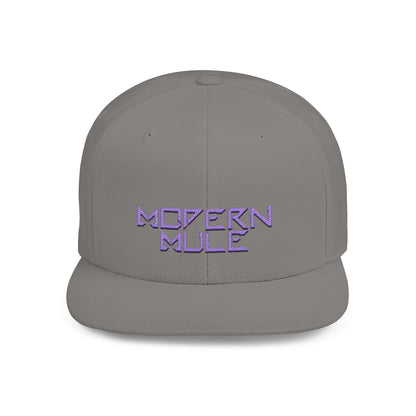 Royal Blue Logo Flat Bill Snapback — mdern mule Hat