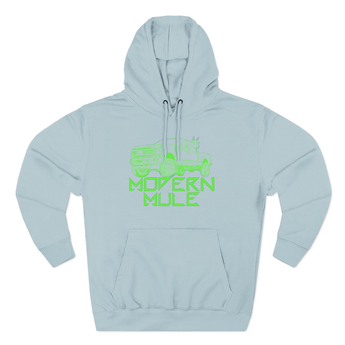 Three-Panel Fleece Hoodie