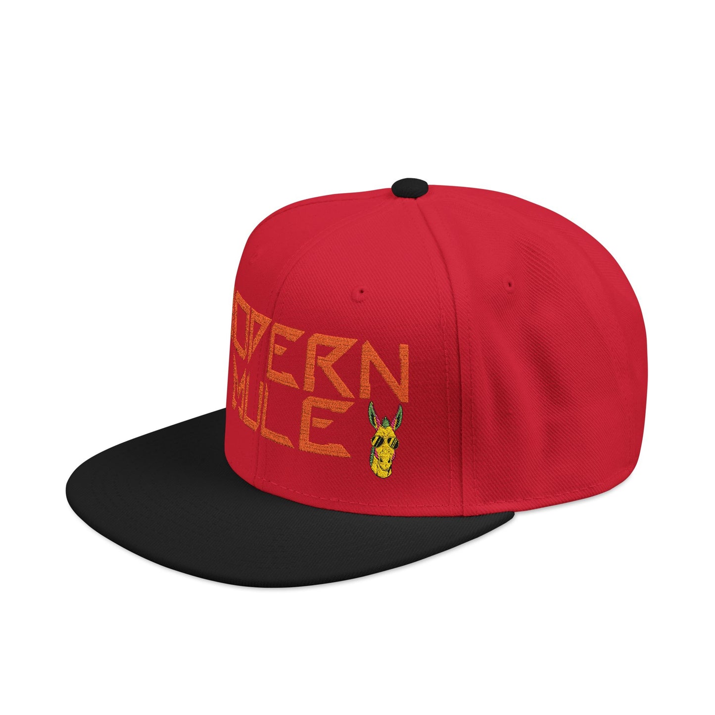 Snapback Hat — "Modern Mule Haulin' Auss" Embroidered Diesel Truck Design