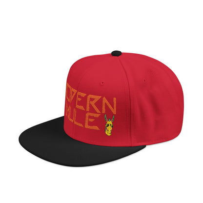 Snapback Hat — "Modern Mule Haulin' Auss" Embroidered Diesel Truck Design