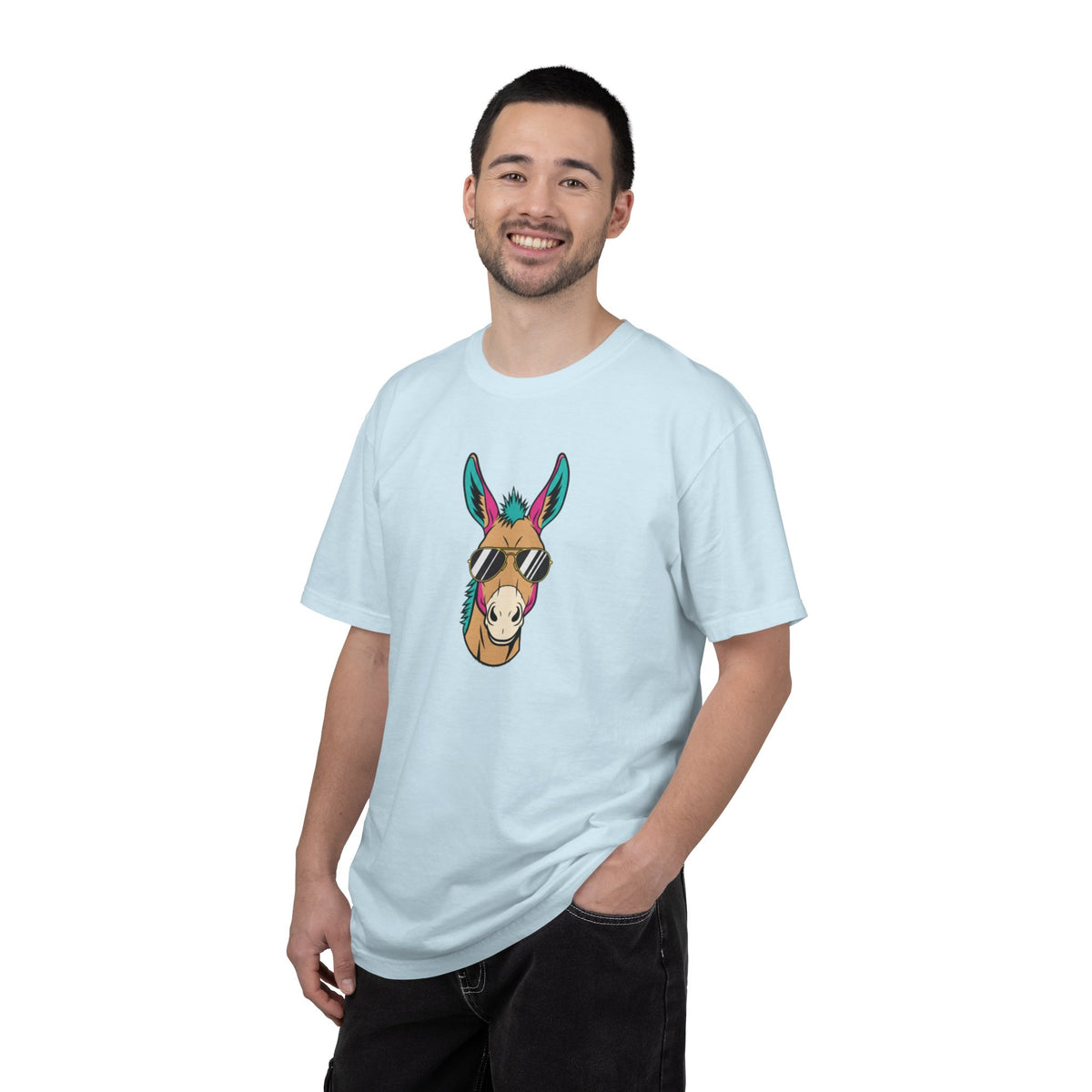 Funny Donkey Head with Glasses T-Shirt