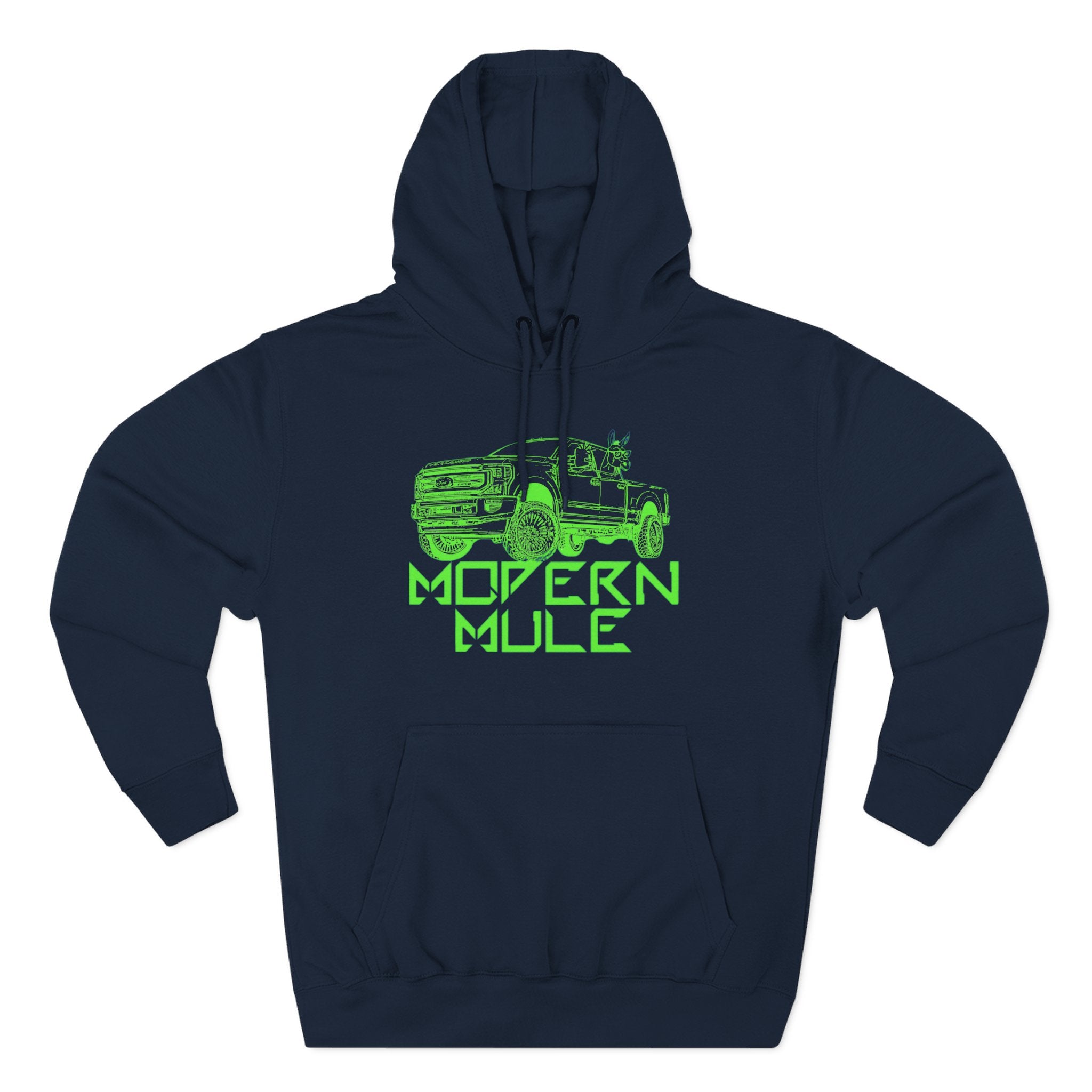 Three-Panel Fleece Hoodie