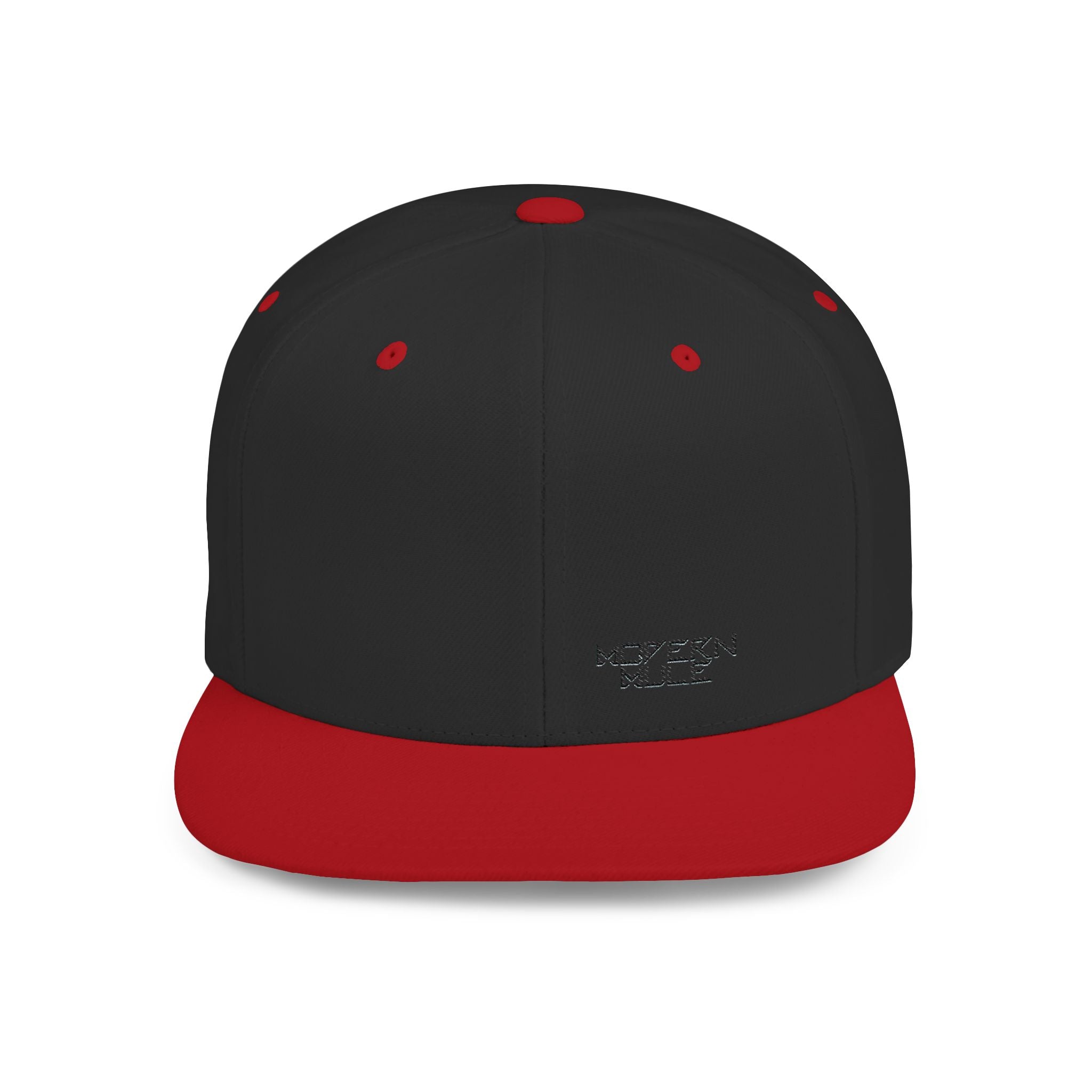 Modern Mule Flat Bill Snapback Hat — Minimal Embroidered Streetwear Cap