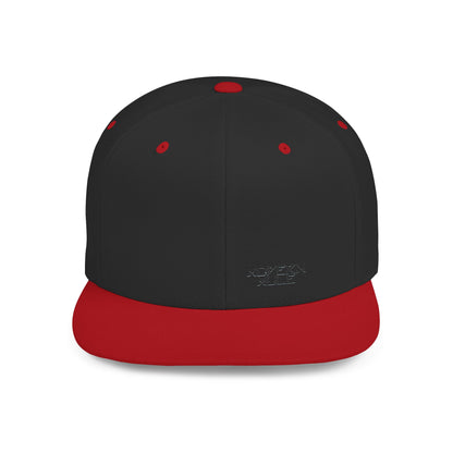 Modern Mule Flat Bill Snapback Hat — Minimal Embroidered Streetwear Cap