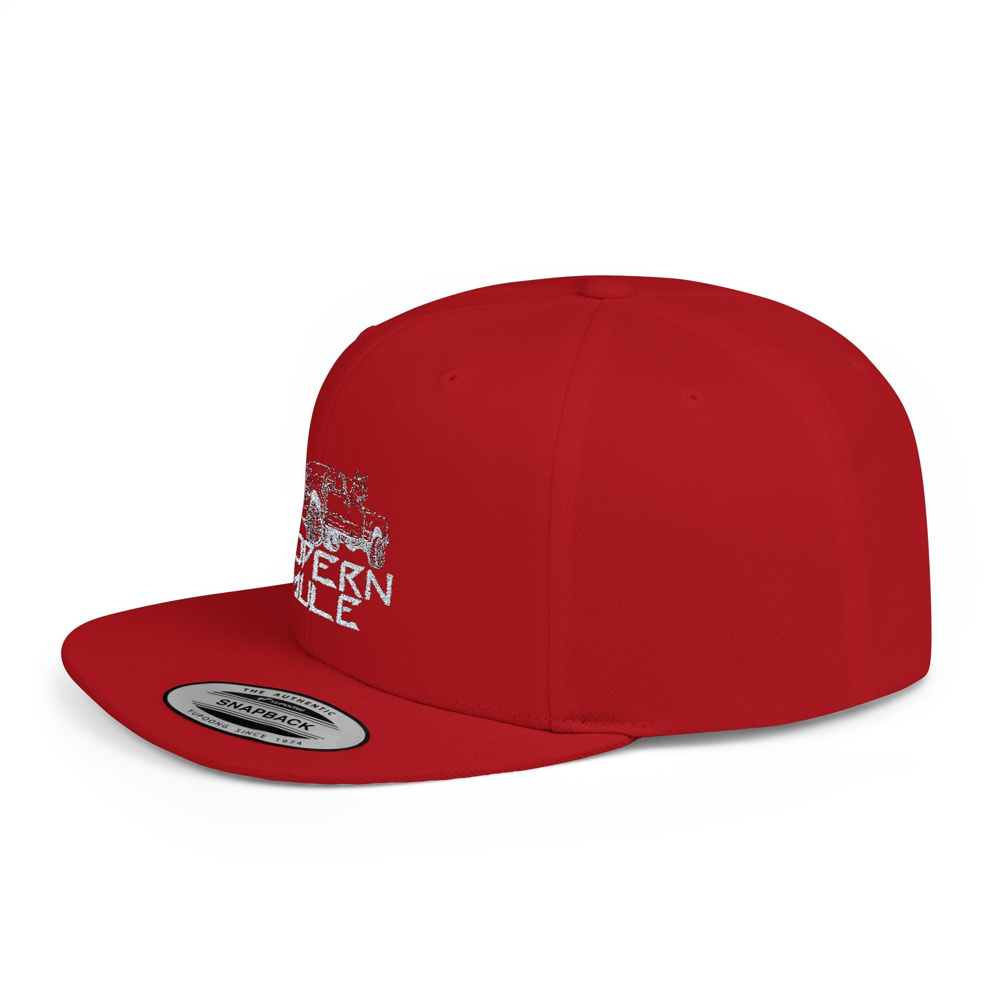 Teal Emblem Ford Diesel Truck Flat Bill Snapback — "Modern Mule"