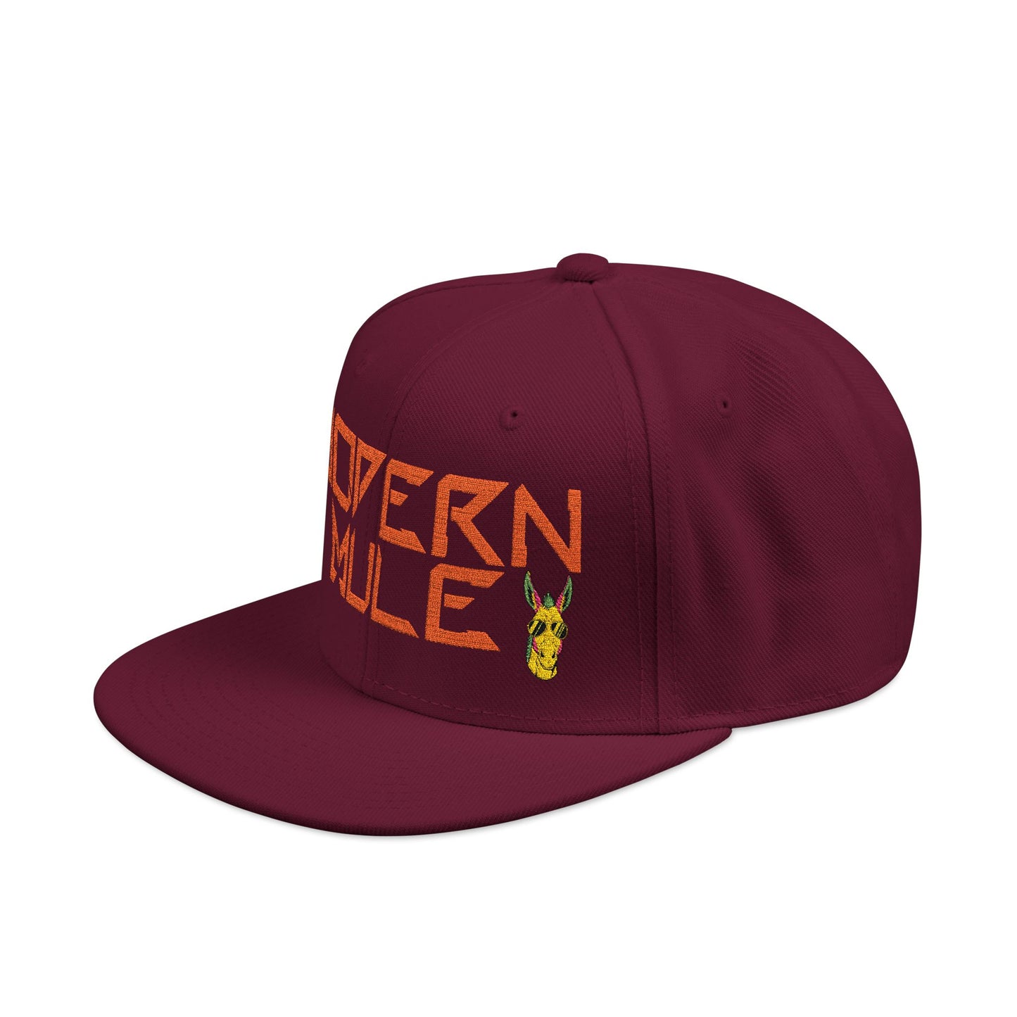 Snapback Hat — "Modern Mule Haulin' Auss" Embroidered Diesel Truck Design