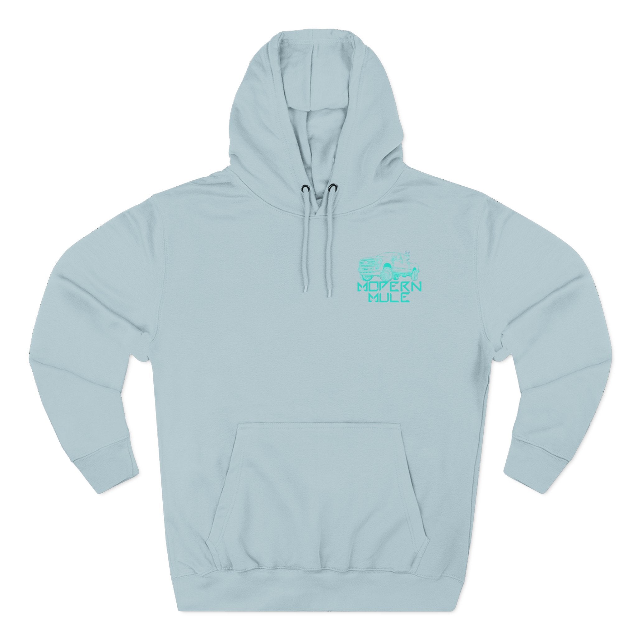 Modern Mule Logo Hoodie — Minimal Graphic Fleece Pullover